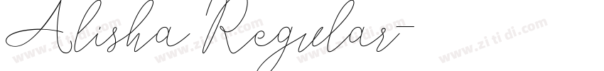 Alisha Regular字体转换